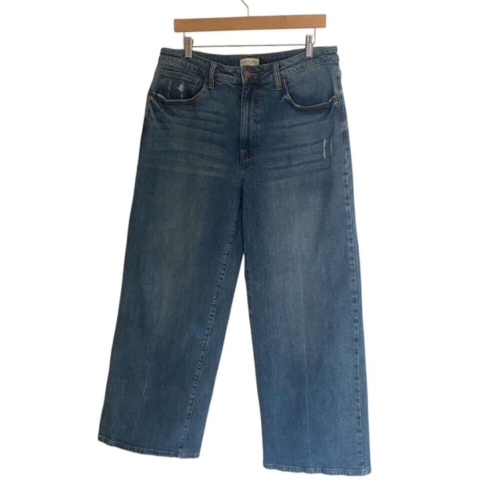 Wide Leg Women's Jeans in Medium Blue